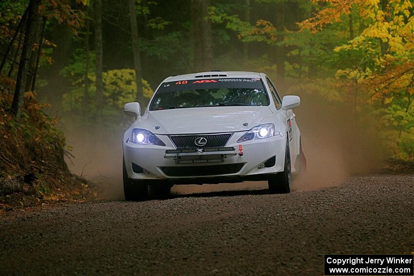 John Barnett / Matt Vaught Lexus IS250 on SS16, Mount Marquette.