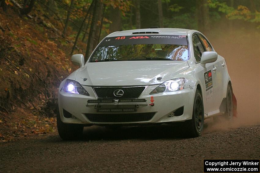 John Barnett / Matt Vaught Lexus IS250 on SS16, Mount Marquette.