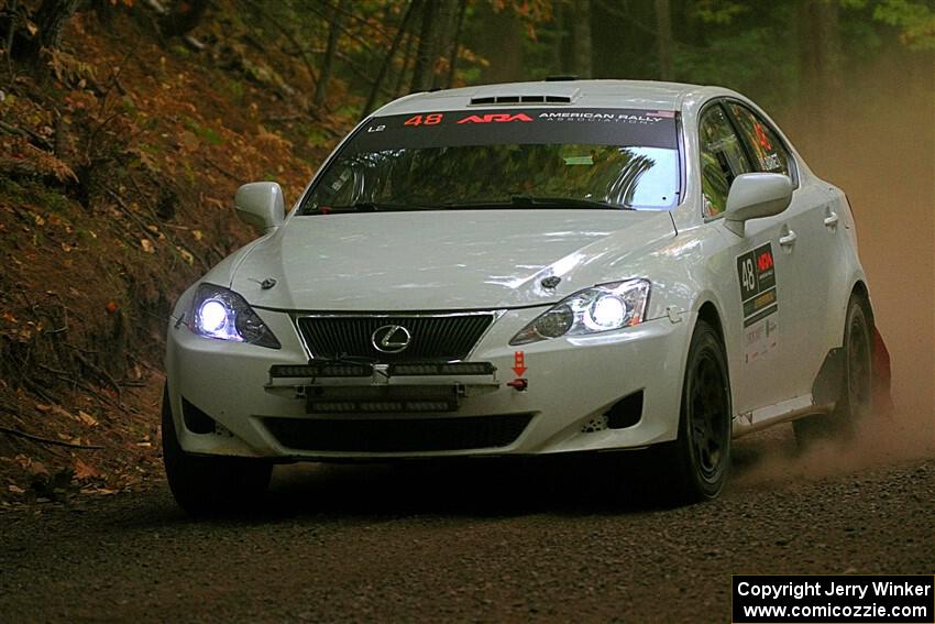 John Barnett / Matt Vaught Lexus IS250 on SS16, Mount Marquette.