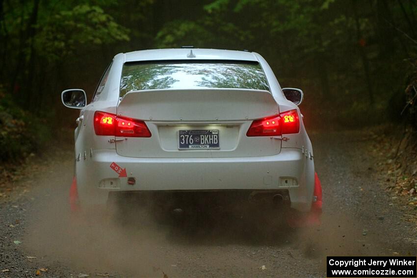 John Barnett / Matt Vaught Lexus IS250 on SS16, Mount Marquette.