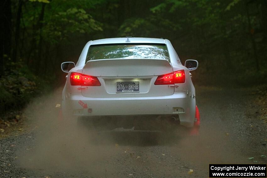 John Barnett / Matt Vaught Lexus IS250 on SS16, Mount Marquette.