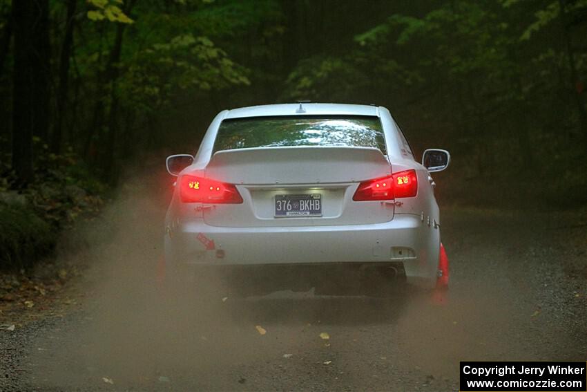 John Barnett / Matt Vaught Lexus IS250 on SS16, Mount Marquette.