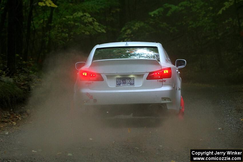 John Barnett / Matt Vaught Lexus IS250 on SS16, Mount Marquette.