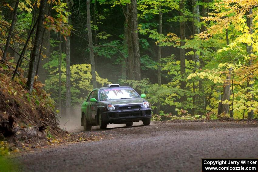 Brandon Boyd / Daniel Salive Subaru Impreza Wagon on SS16, Mount Marquette.