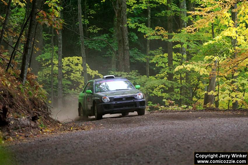 Brandon Boyd / Daniel Salive Subaru Impreza Wagon on SS16, Mount Marquette.