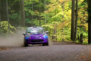 Imogen Thompson / Steve Harrell Ford Fiesta on SS16, Mount Marquette.