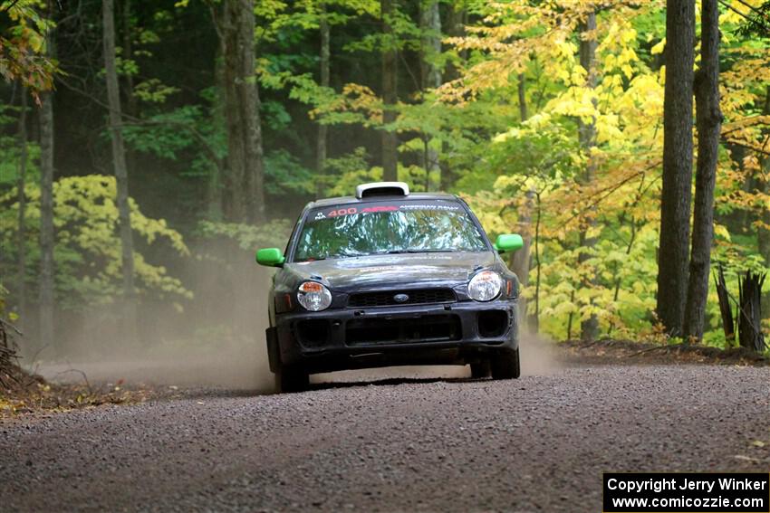 Brandon Boyd / Daniel Salive Subaru Impreza Wagon on SS16, Mount Marquette.