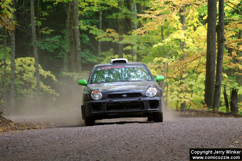 Brandon Boyd / Daniel Salive Subaru Impreza Wagon on SS16, Mount Marquette.