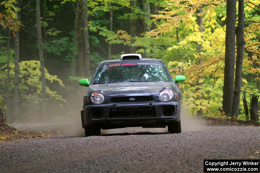 Brandon Boyd / Daniel Salive Subaru Impreza Wagon on SS16, Mount Marquette.