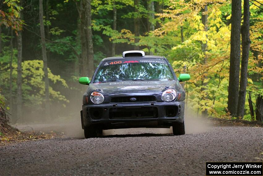 Brandon Boyd / Daniel Salive Subaru Impreza Wagon on SS16, Mount Marquette.