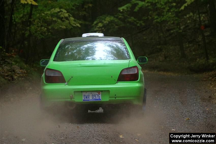 Brandon Boyd / Daniel Salive Subaru Impreza Wagon on SS16, Mount Marquette.