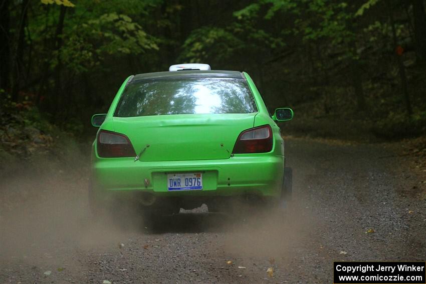 Brandon Boyd / Daniel Salive Subaru Impreza Wagon on SS16, Mount Marquette.