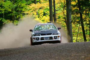 Aidan Hicks / John Hicks Subaru Impreza Wagon on SS16, Mount Marquette.