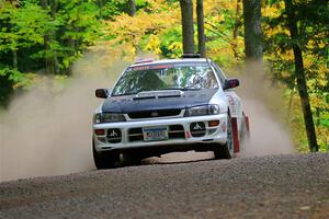 Aidan Hicks / John Hicks Subaru Impreza Wagon on SS16, Mount Marquette.