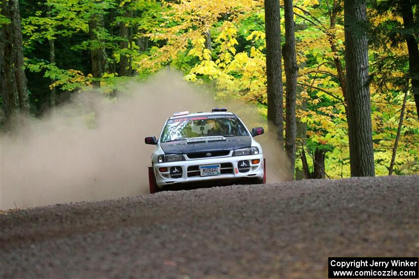 Aidan Hicks / John Hicks Subaru Impreza Wagon on SS16, Mount Marquette.