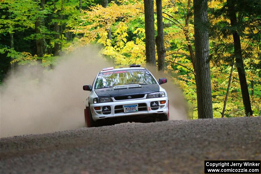 Aidan Hicks / John Hicks Subaru Impreza Wagon on SS16, Mount Marquette.