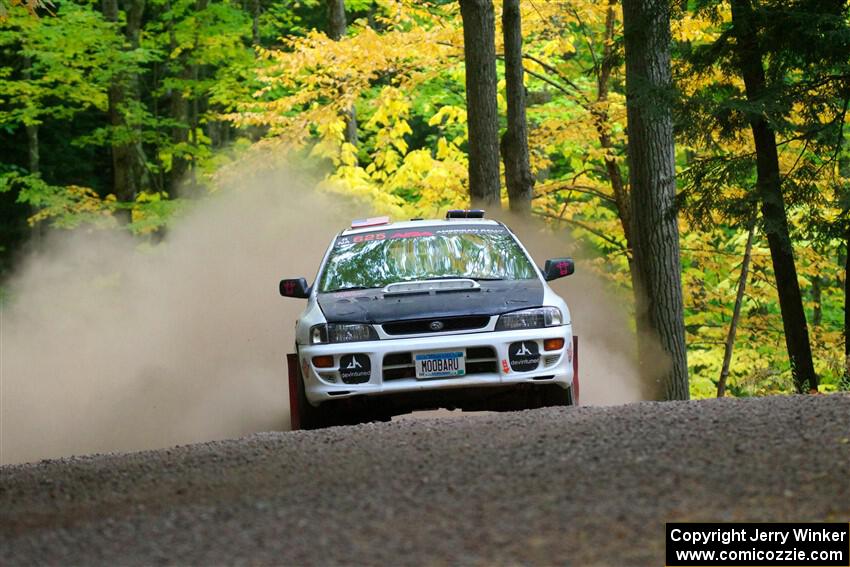 Aidan Hicks / John Hicks Subaru Impreza Wagon on SS16, Mount Marquette.