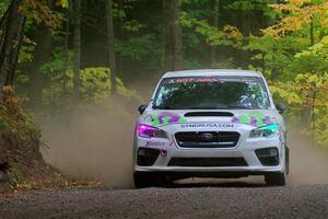 Jamey Randall / Andrew Rausch Subaru WRX on SS16, Mount Marquette.