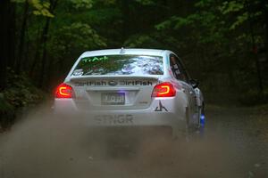 Jamey Randall / Andrew Rausch Subaru WRX on SS16, Mount Marquette.