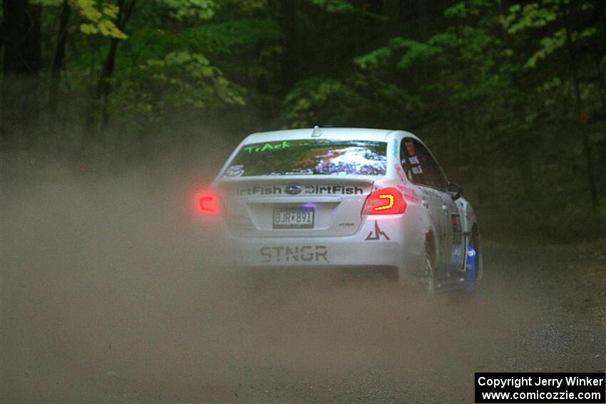 Jamey Randall / Andrew Rausch Subaru WRX on SS16, Mount Marquette.