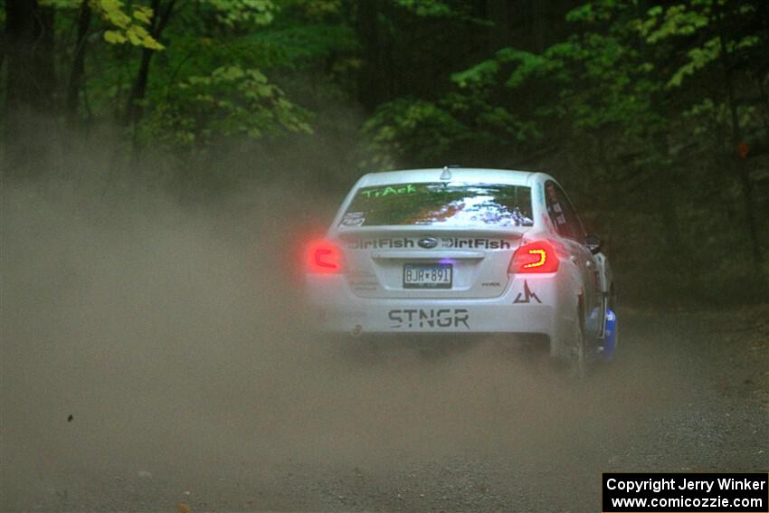 Jamey Randall / Andrew Rausch Subaru WRX on SS16, Mount Marquette.