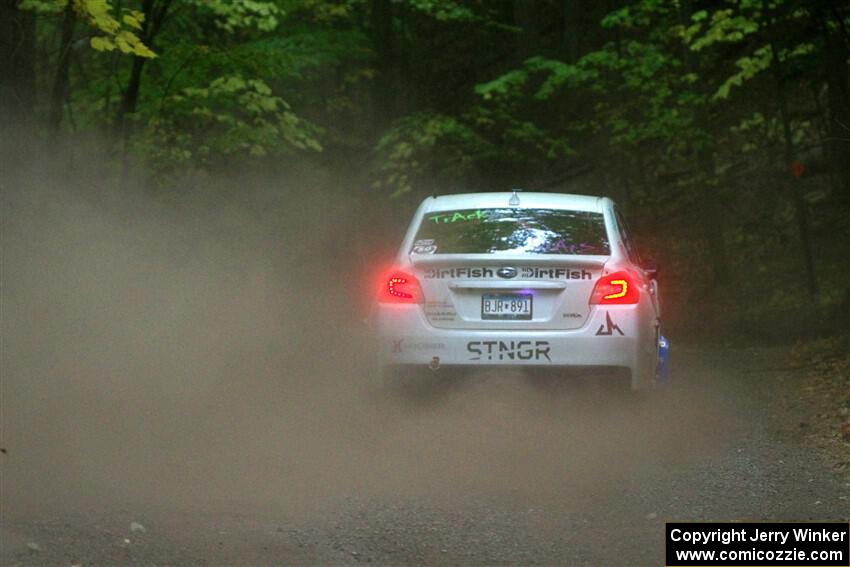 Jamey Randall / Andrew Rausch Subaru WRX on SS16, Mount Marquette.