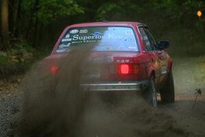 Levi Johnson / Griffin Johnson BMW 325e on SS16, Mount Marquette.