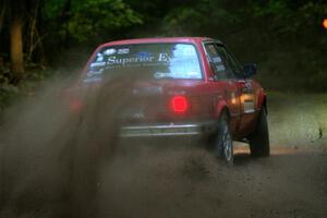 Levi Johnson / Griffin Johnson BMW 325e on SS16, Mount Marquette.