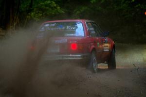 Levi Johnson / Griffin Johnson BMW 325e on SS16, Mount Marquette.