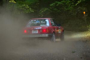 Levi Johnson / Griffin Johnson BMW 325e on SS16, Mount Marquette.