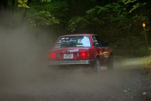 Levi Johnson / Griffin Johnson BMW 325e on SS16, Mount Marquette.