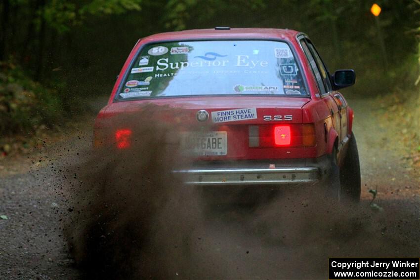 Levi Johnson / Griffin Johnson BMW 325e on SS16, Mount Marquette.