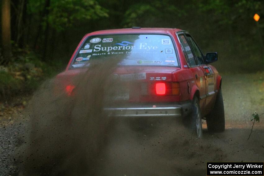 Levi Johnson / Griffin Johnson BMW 325e on SS16, Mount Marquette.