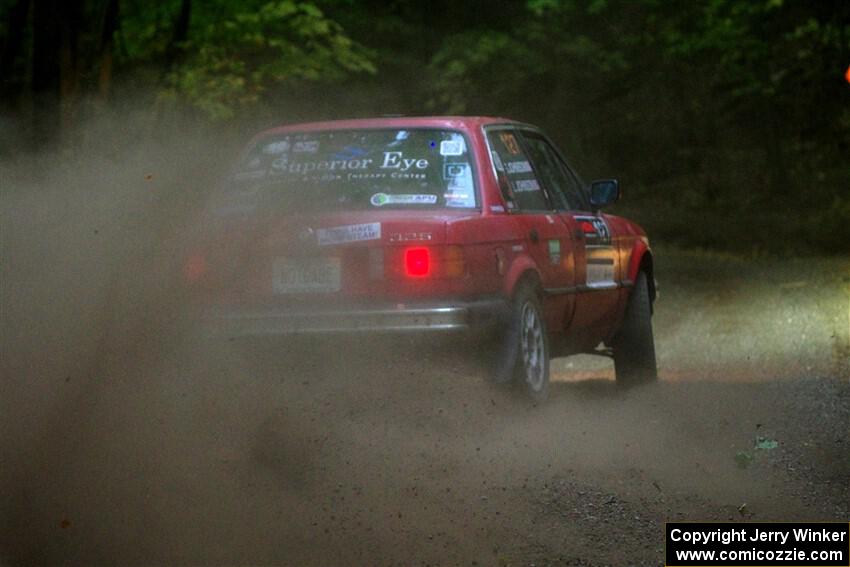 Levi Johnson / Griffin Johnson BMW 325e on SS16, Mount Marquette.