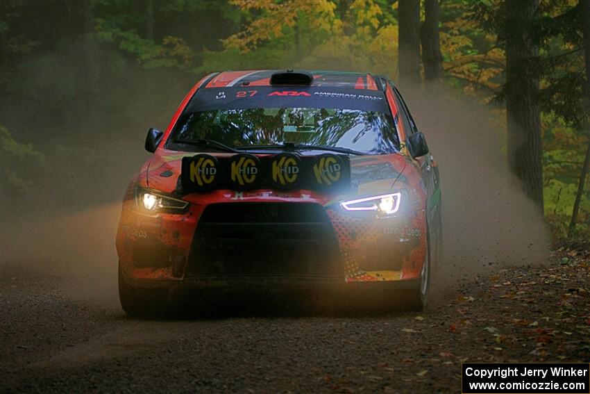 Sumit Panjabi / Zack Goldstein Mitsubishi Lancer Evo X on SS16, Mount Marquette.