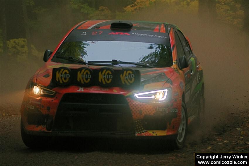 Sumit Panjabi / Zack Goldstein Mitsubishi Lancer Evo X on SS16, Mount Marquette.