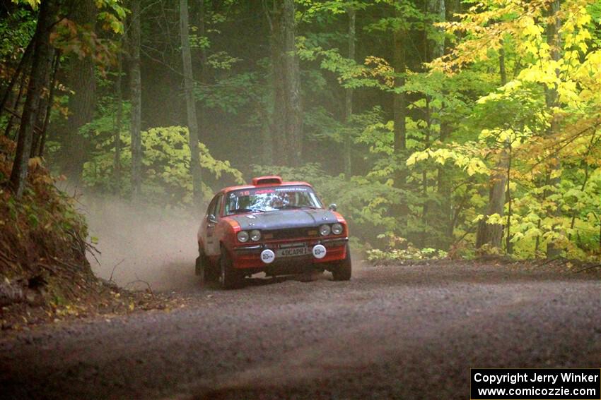 Mike Hurst / Randall Short Ford Capri on SS16, Mount Marquette.