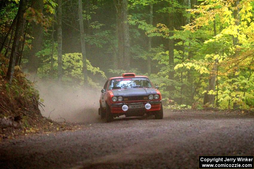 Mike Hurst / Randall Short Ford Capri on SS16, Mount Marquette.