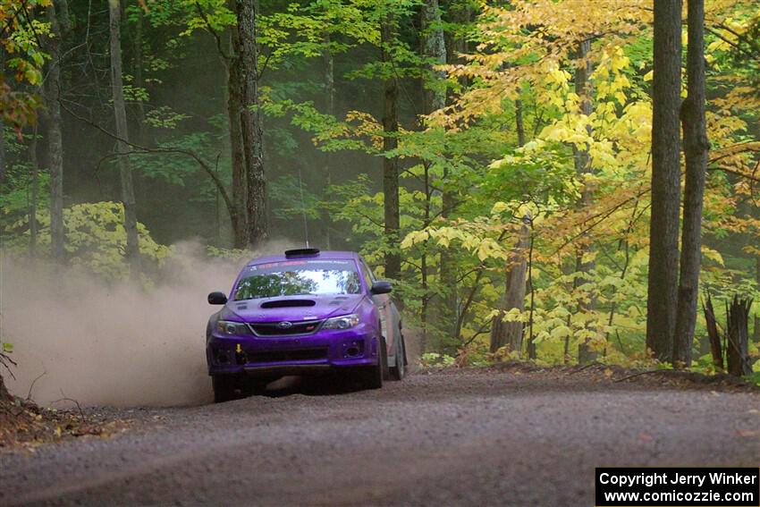 Silas Himes / Aleut Hatfield Subaru WRX STi on SS16, Mount Marquette.