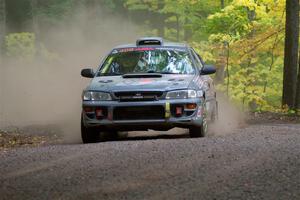 Dylan Gondyke / Zach Stewart Subaru Impreza on SS16, Mount Marquette.