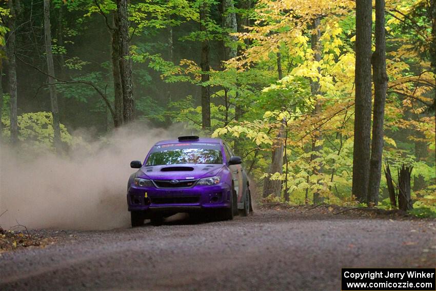 Silas Himes / Aleut Hatfield Subaru WRX STi on SS16, Mount Marquette.