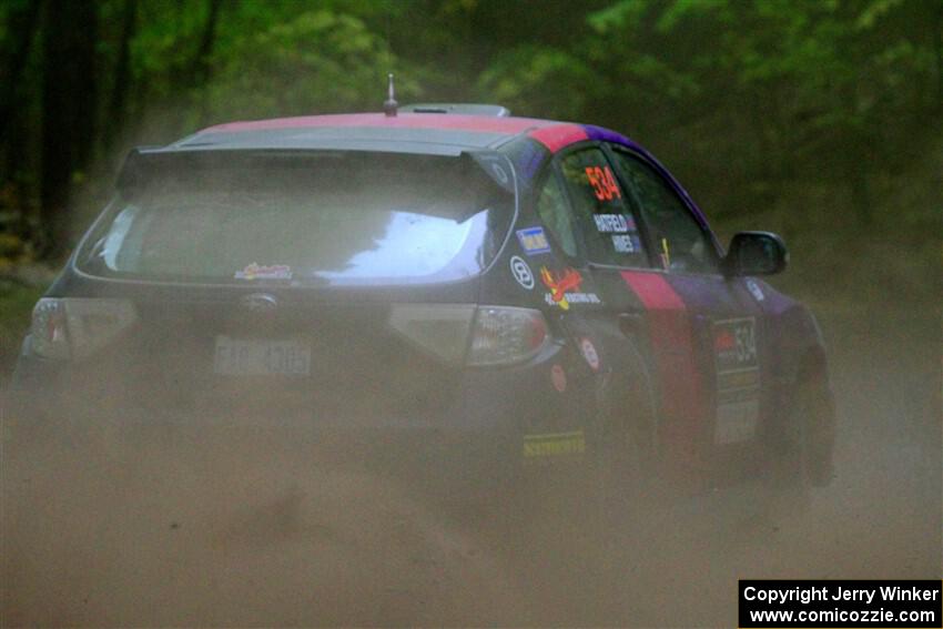 Silas Himes / Aleut Hatfield Subaru WRX STi on SS16, Mount Marquette.