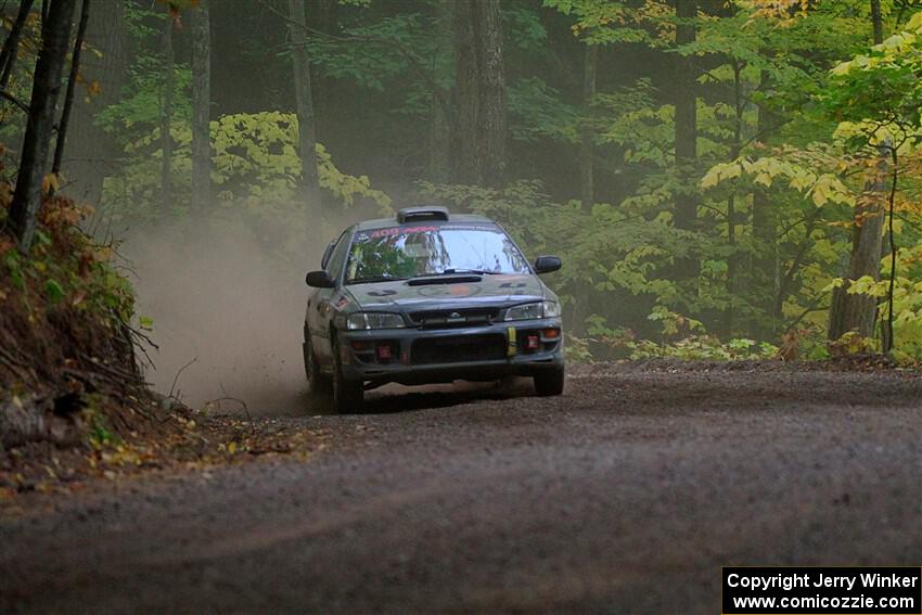 Dylan Gondyke / Zach Stewart Subaru Impreza on SS16, Mount Marquette.