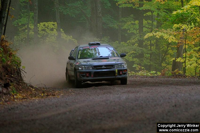 Dylan Gondyke / Zach Stewart Subaru Impreza on SS16, Mount Marquette.