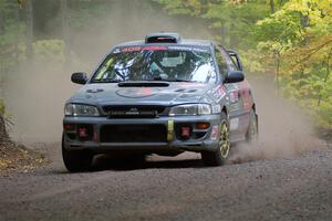 Dylan Gondyke / Zach Stewart Subaru Impreza on SS16, Mount Marquette.