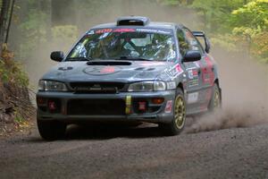 Dylan Gondyke / Zach Stewart Subaru Impreza on SS16, Mount Marquette.