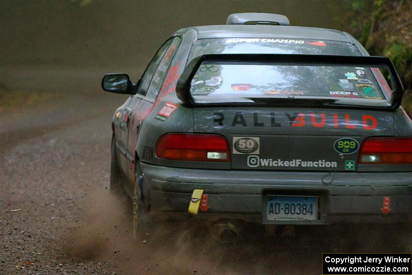 Dylan Gondyke / Zach Stewart Subaru Impreza on SS16, Mount Marquette.