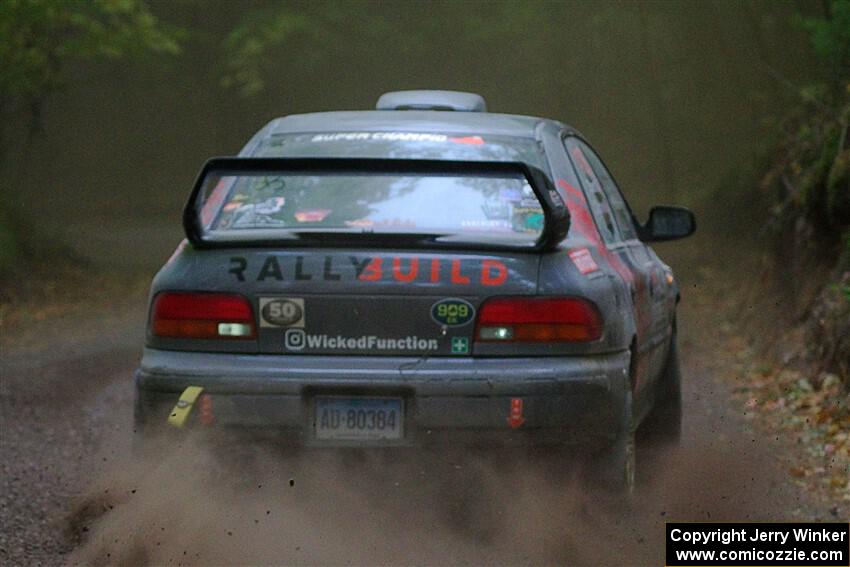 Dylan Gondyke / Zach Stewart Subaru Impreza on SS16, Mount Marquette.