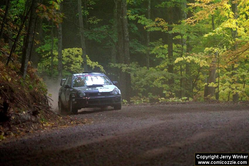 John Farrow / Michael Farrow Subaru WRX on SS16, Mount Marquette.