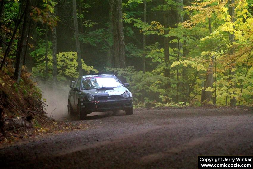 John Farrow / Michael Farrow Subaru WRX on SS16, Mount Marquette.